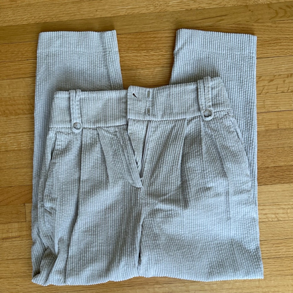 Corduroy Reiss Trousers / Beige / Size Small